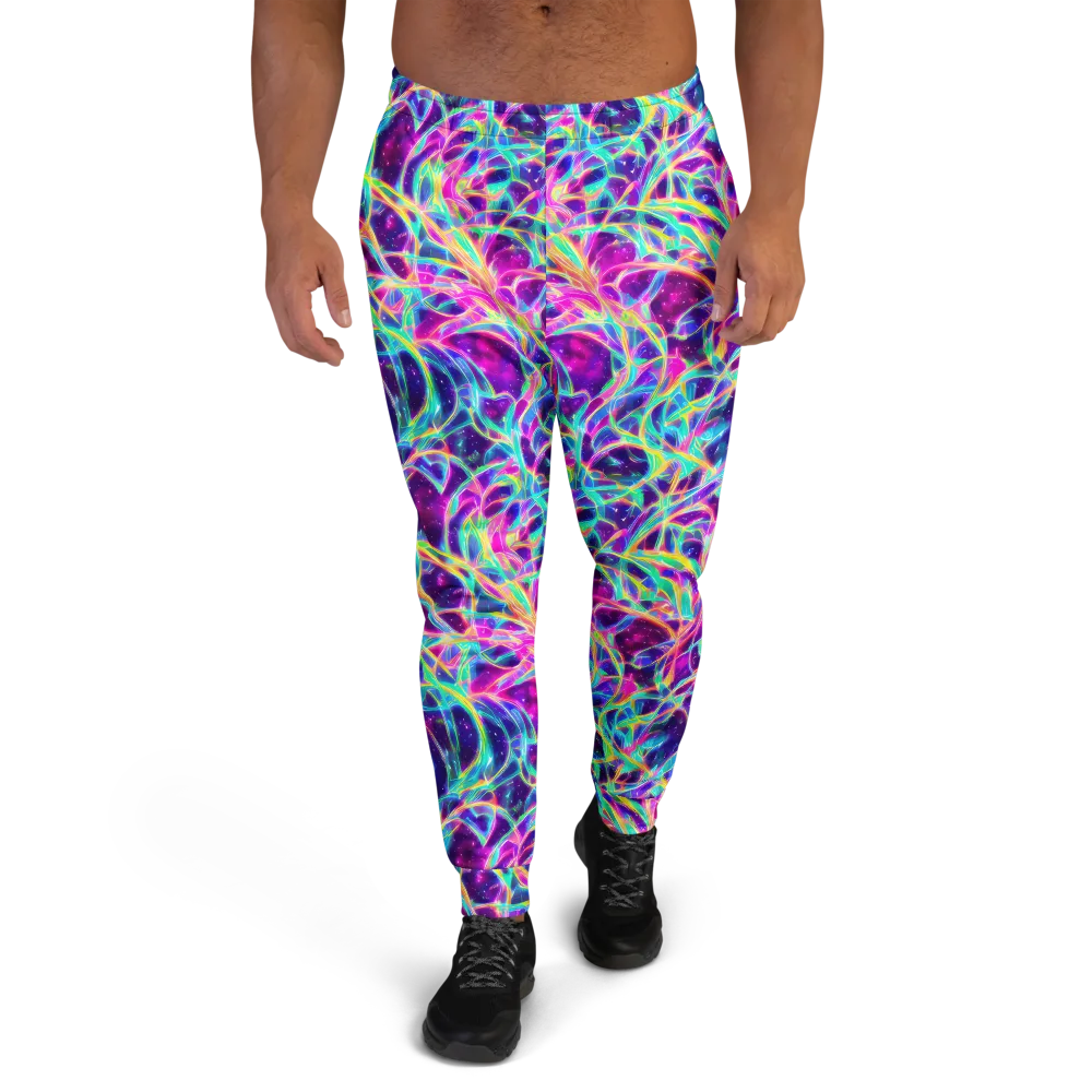 Electric Starweave on Men's Joggers — Front