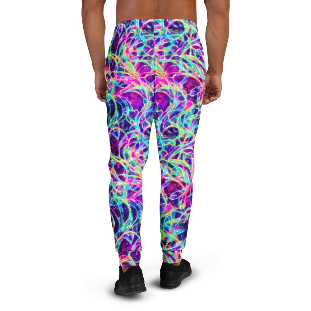 Electric Starweave on Men's Joggers — Back