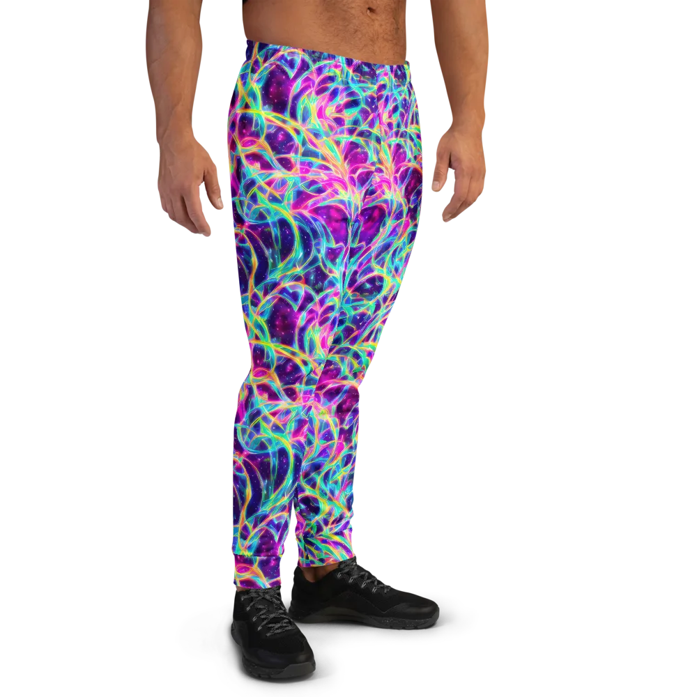 Electric Starweave on Men's Joggers — Right
