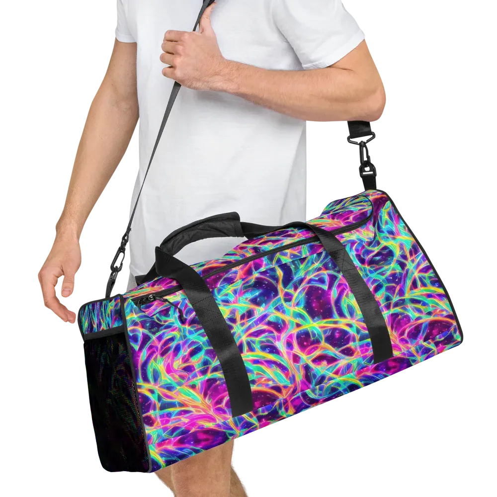 Electric Starweave on Duffle Bag — Right Front