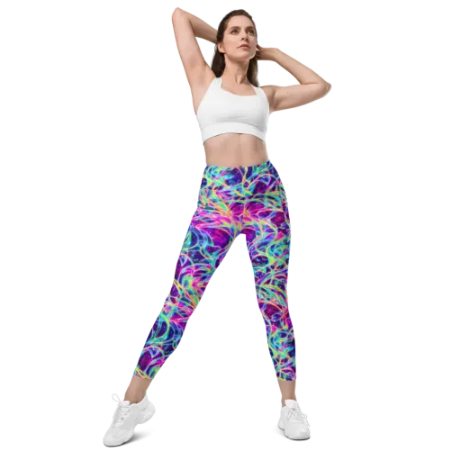 Electric Starweave on a Leggings with Pockets