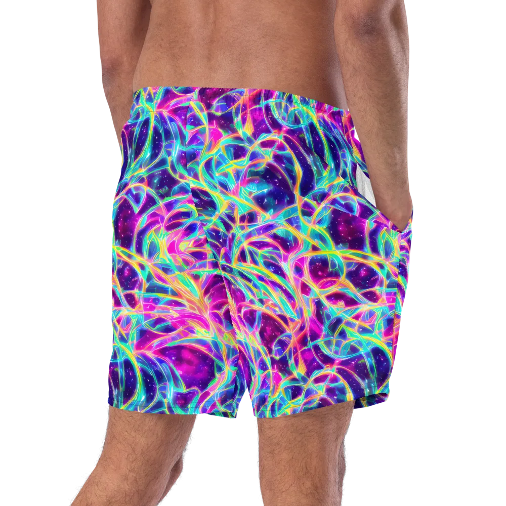 Electric Starweave on Swim Trunks — Right Back