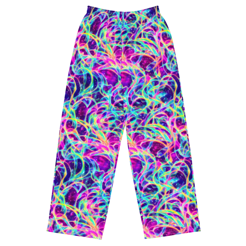 Electric Starweave on Wide-Leg Pants — Front