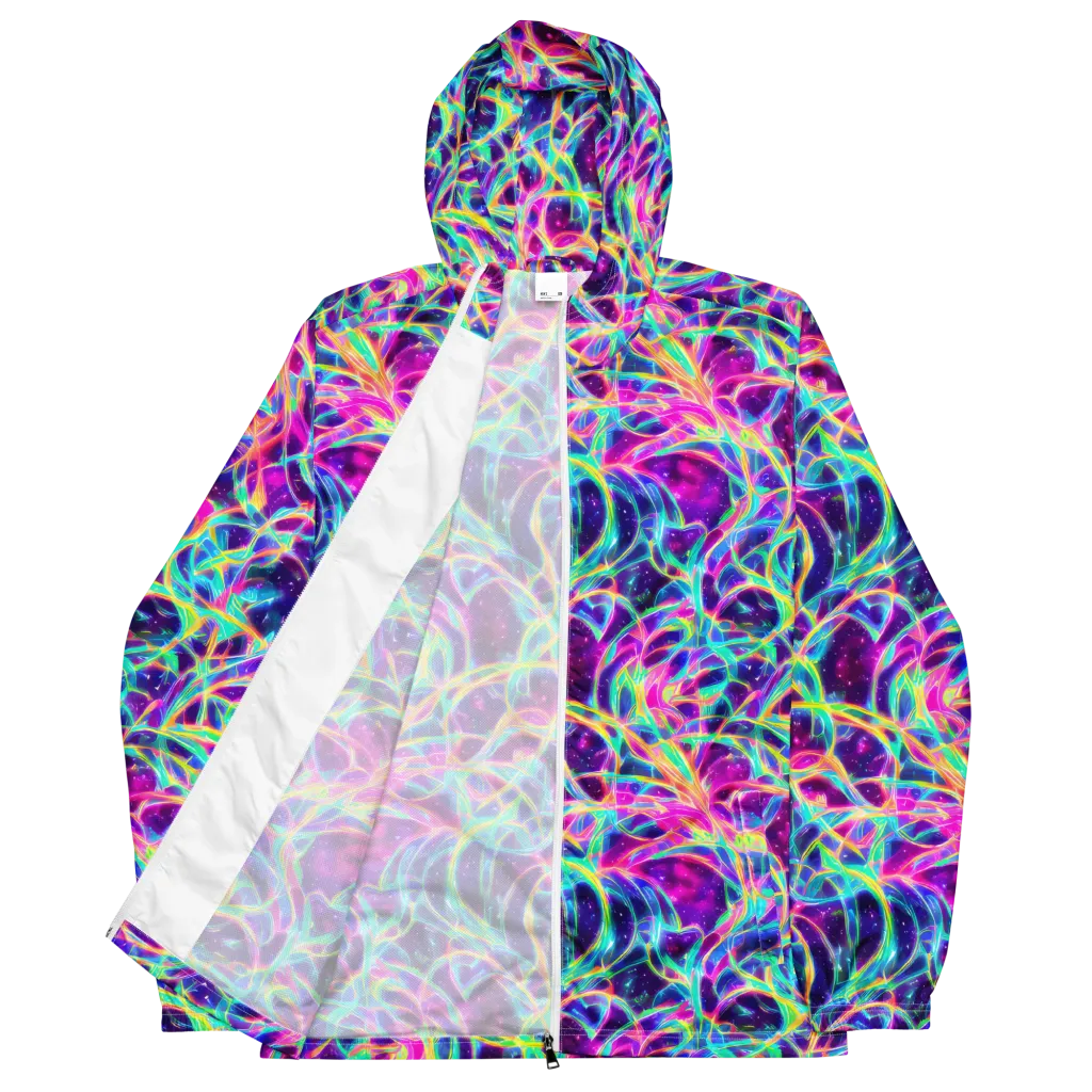 Electric Starweave on Men's Windbreaker — Front