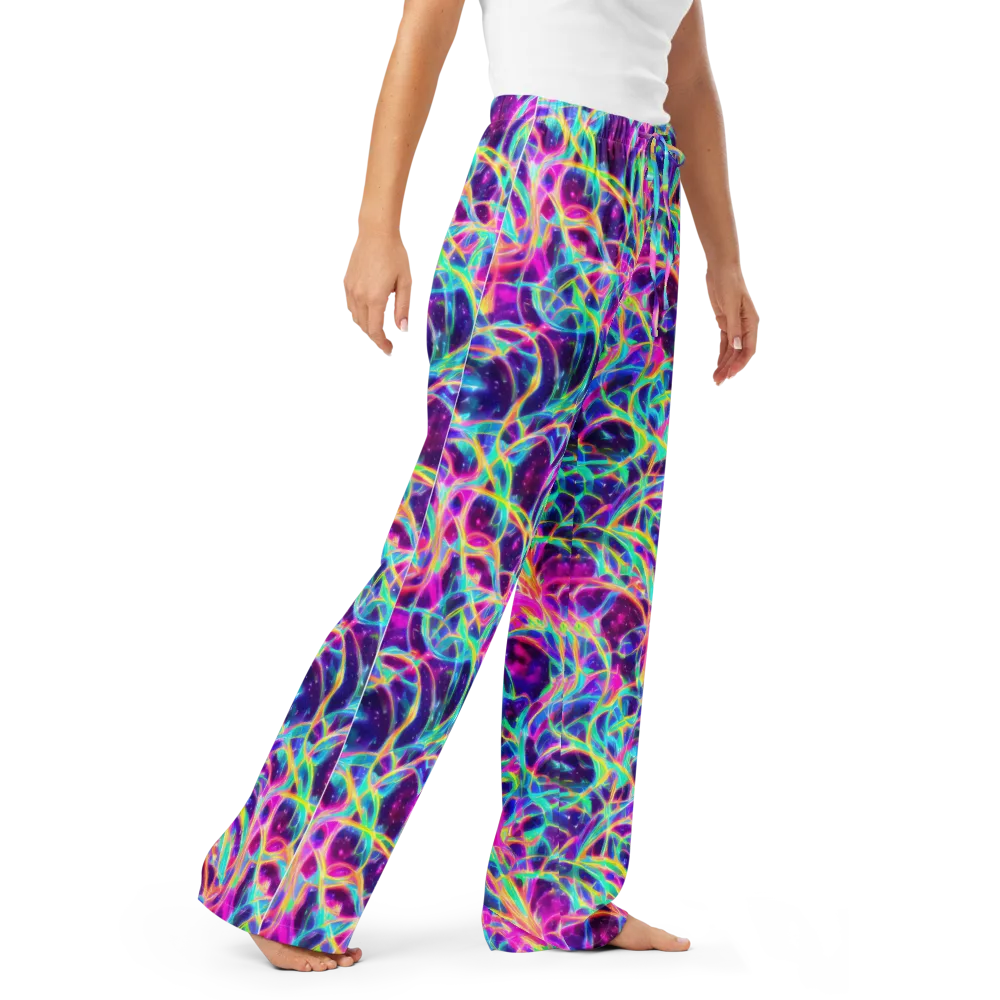 Electric Starweave on Women's Pajama Pants — Right Front
