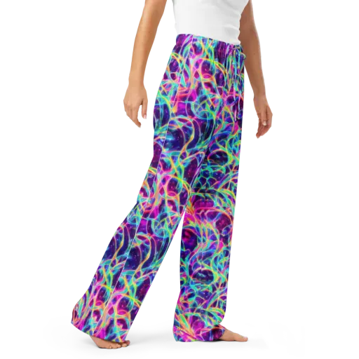 Electric Starweave on a Women's Pajama Pants