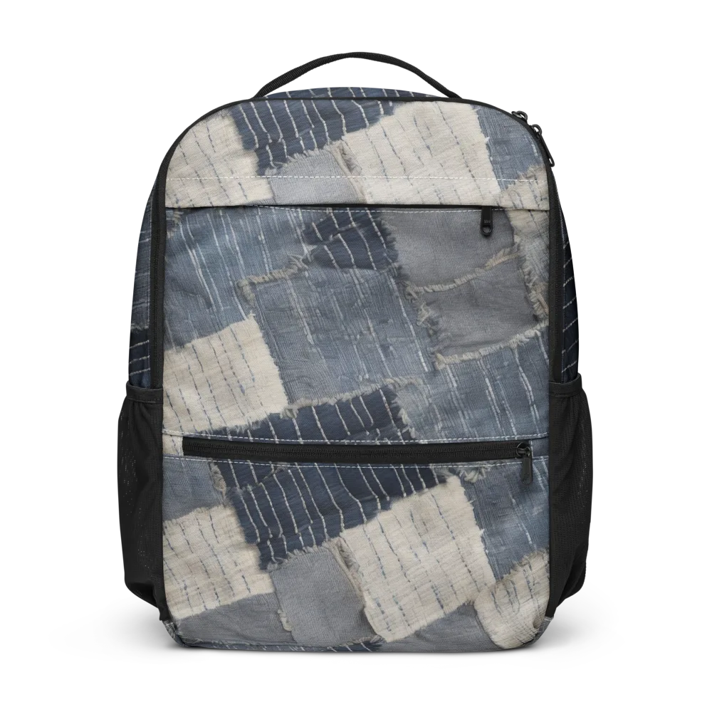 Indigo Mending on Utility Backpack — Front