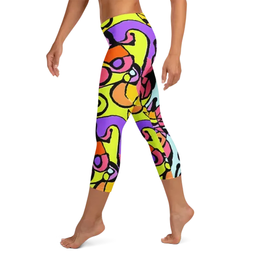 Spirals of Joy on a Capri Leggings