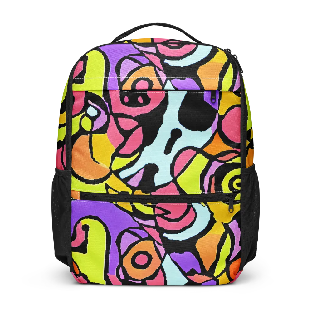 Spirals of Joy on Utility Backpack — Front