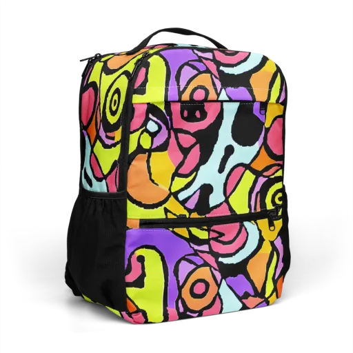 Spirals of Joy on a Utility Backpack