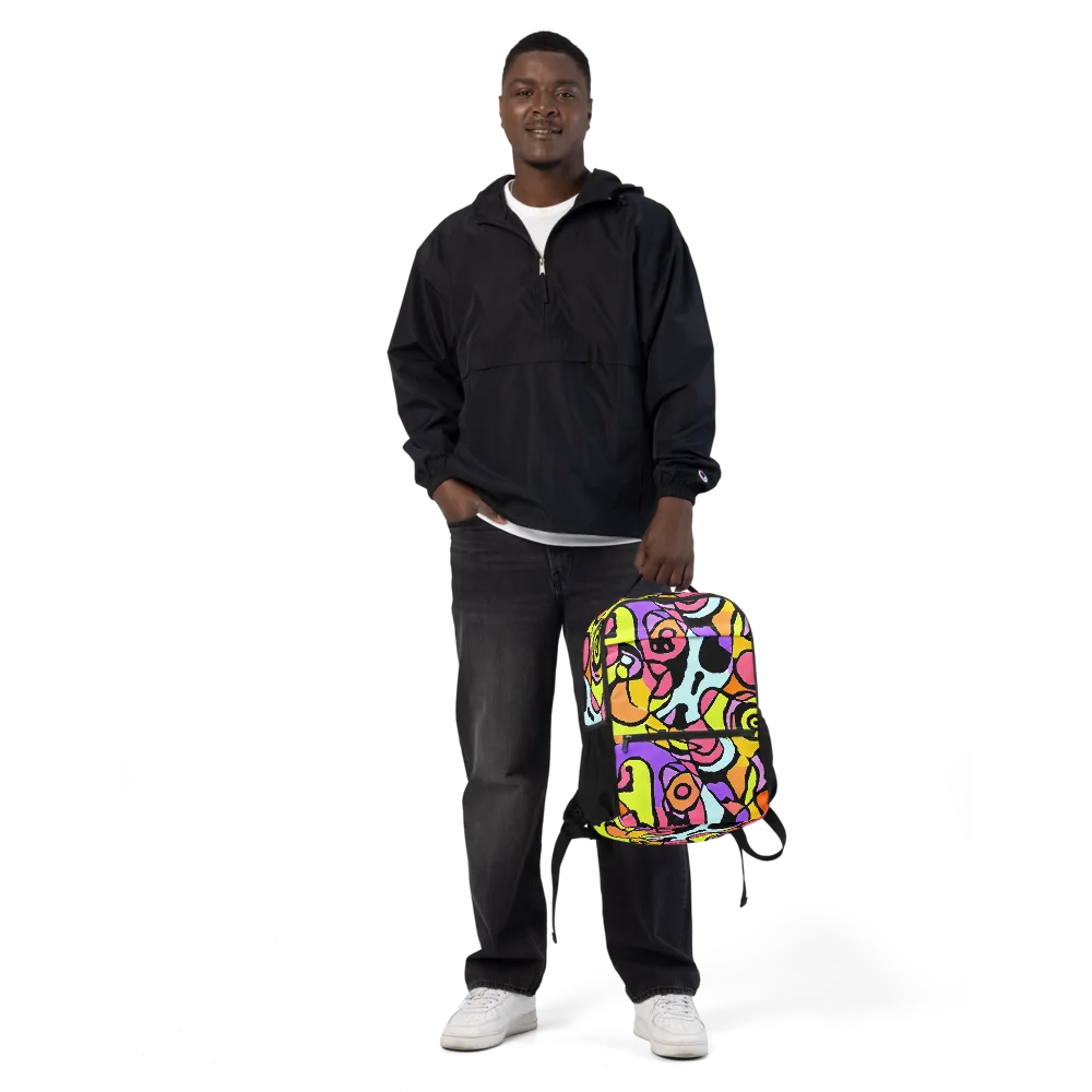 Spirals of Joy on Utility Backpack — Front