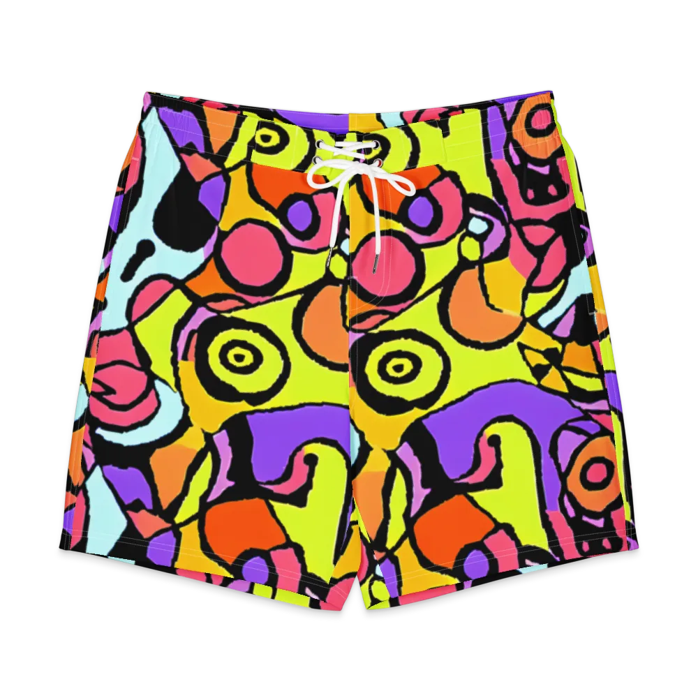 Spirals of Joy on Men's Board Shorts — Front