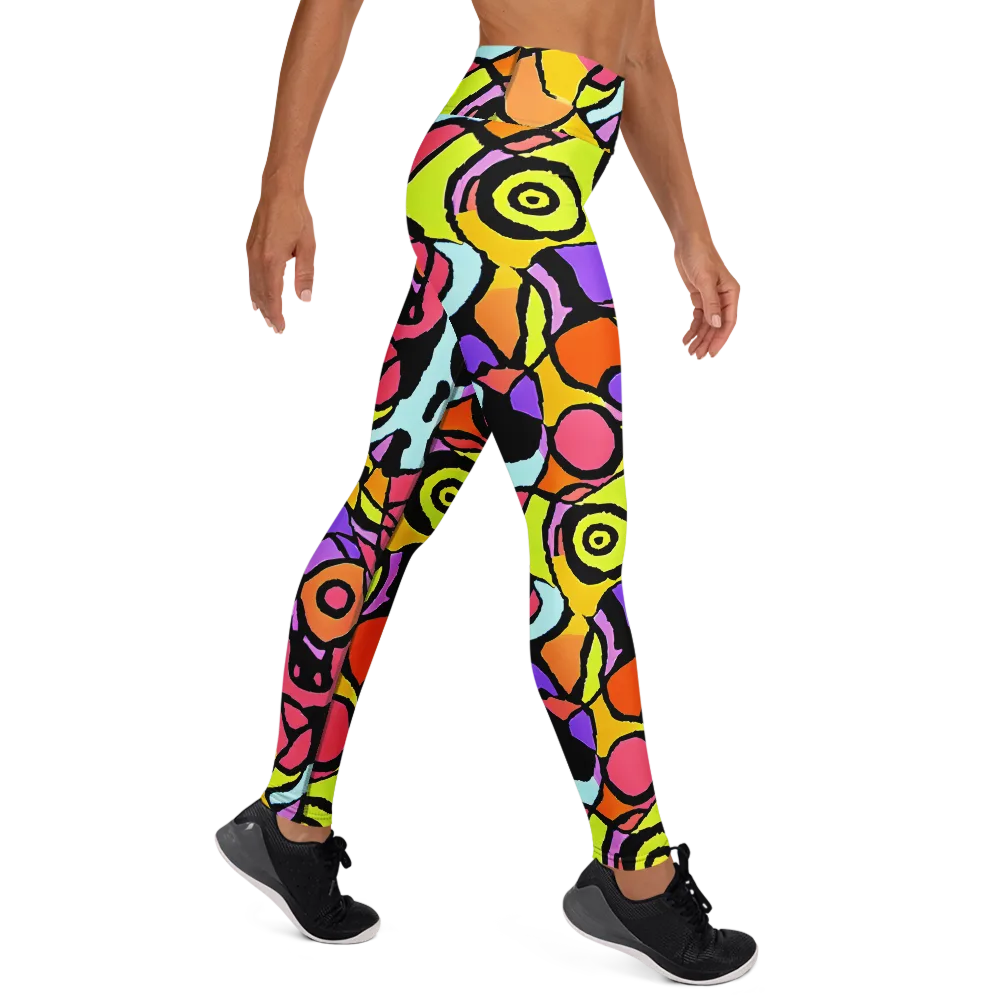 Spirals of Joy on Yoga Leggings — Right
