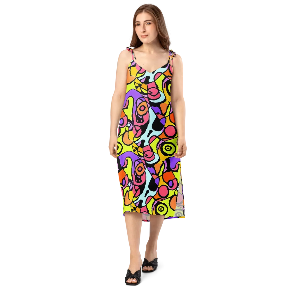Spirals of Joy on Slip Dress — Front