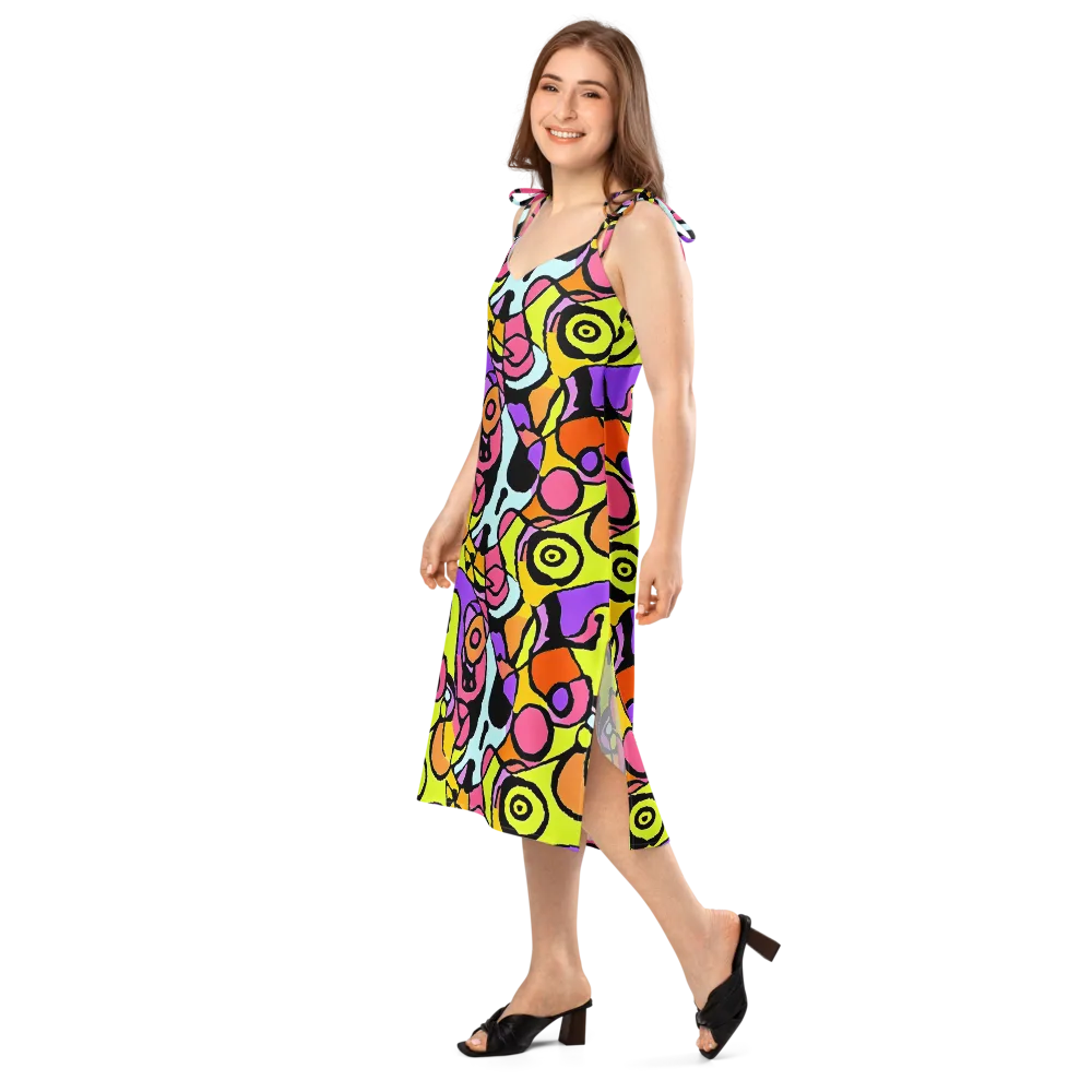 Spirals of Joy on Slip Dress — Left Front