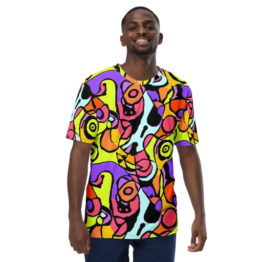 Spirals of Joy on a Men's Crew Neck T-Shirt