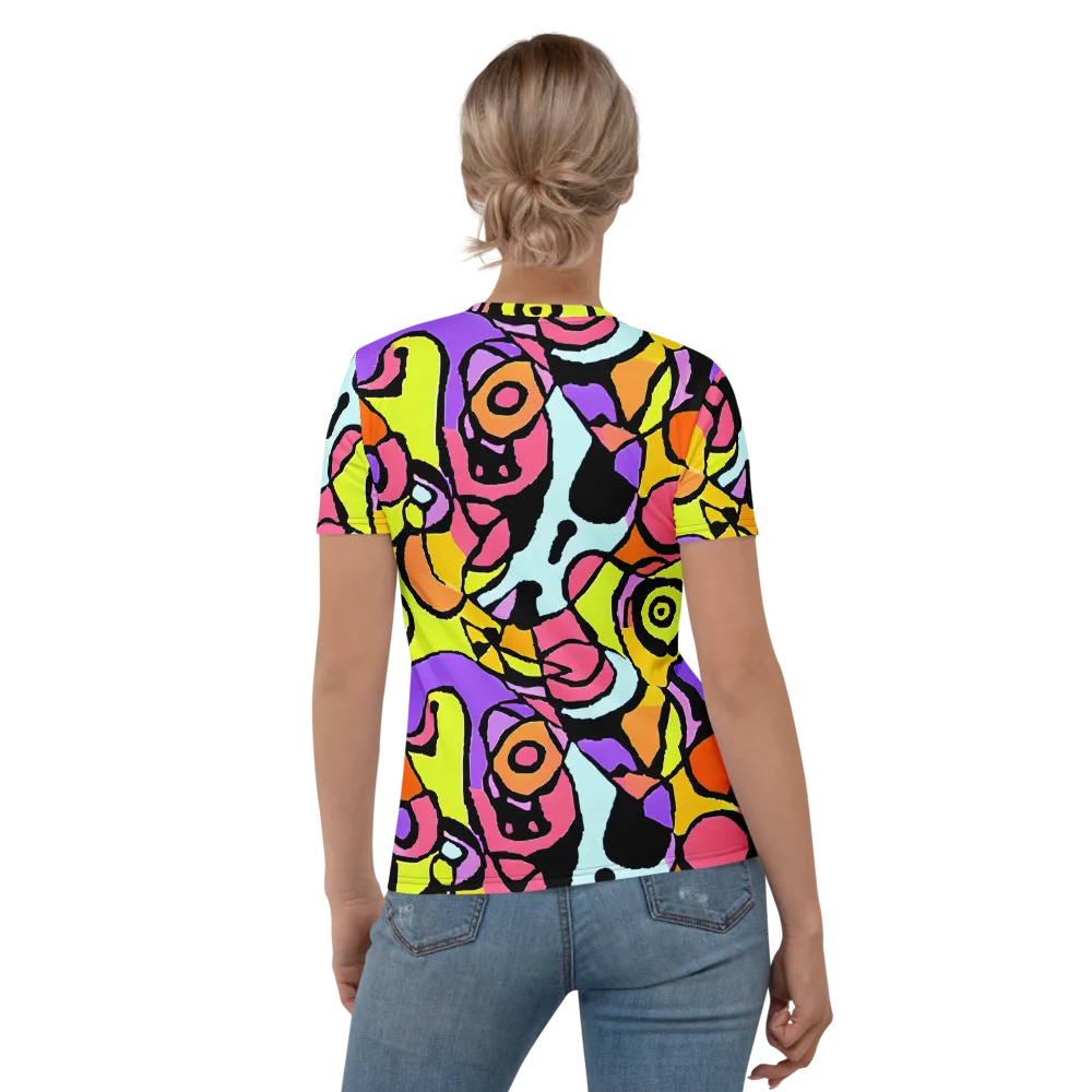 Spirals of Joy on Women's Crew Neck T-Shirt — Back
