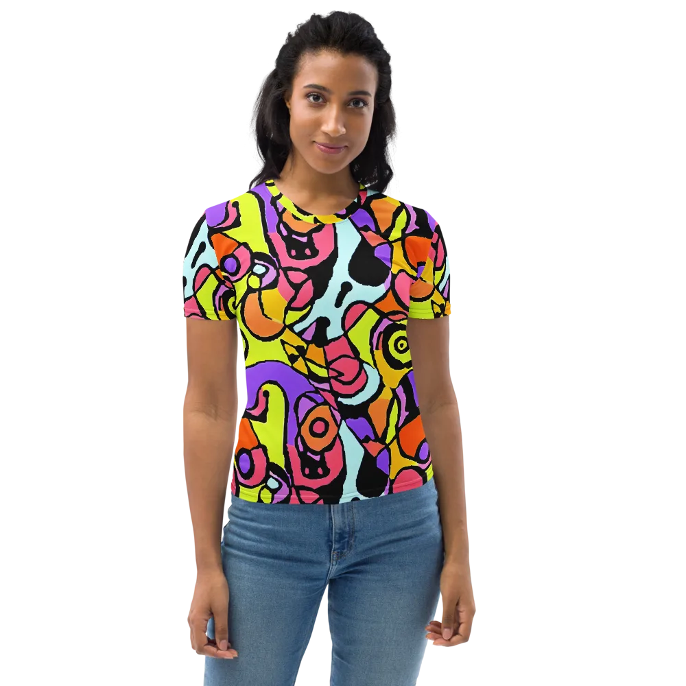 Spirals of Joy on Women's Crew Neck T-Shirt — Front