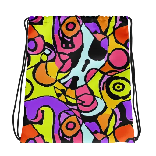 Spirals of Joy on a Drawstring Bag