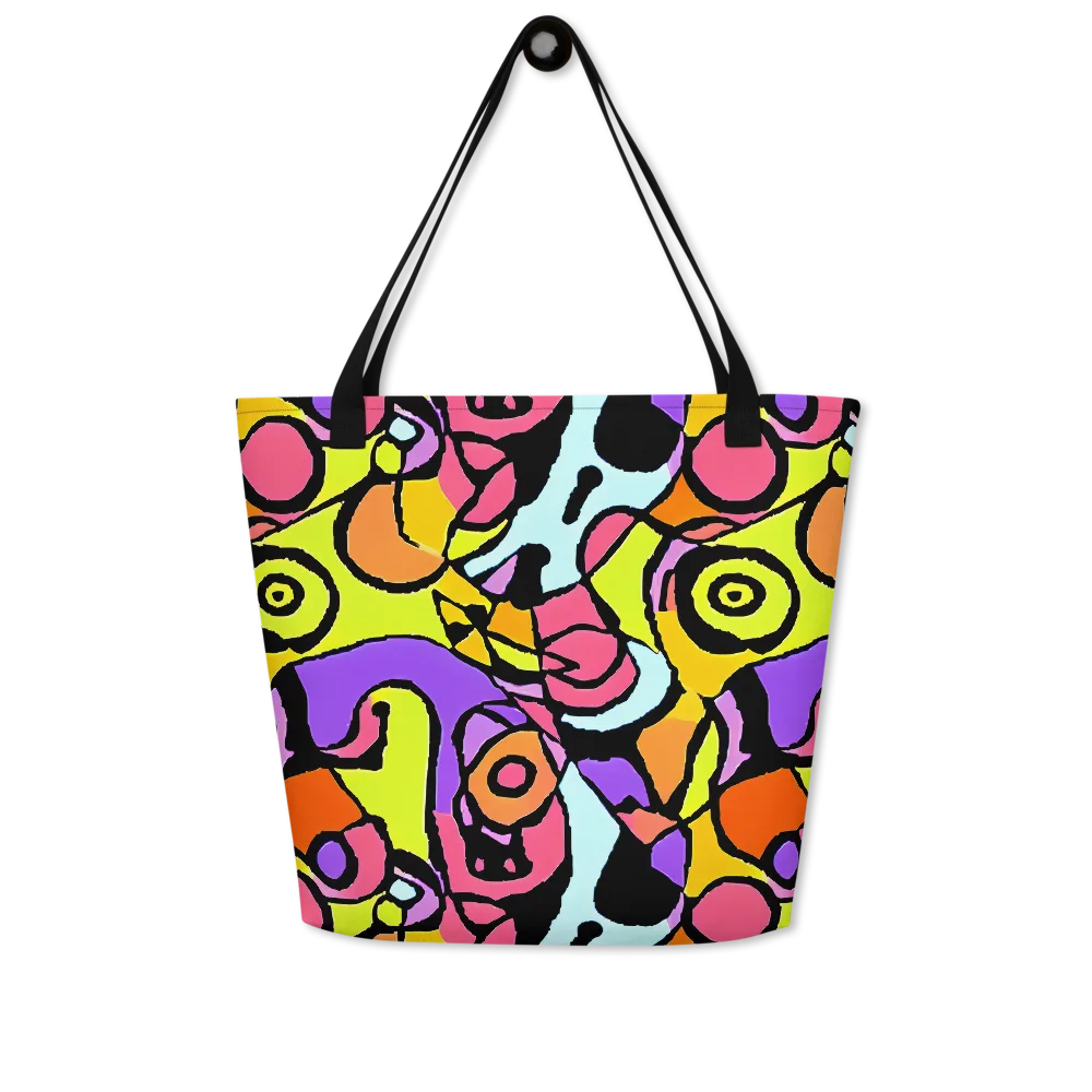 Spirals of Joy on Large Tote Bag W/ Pocket — Front