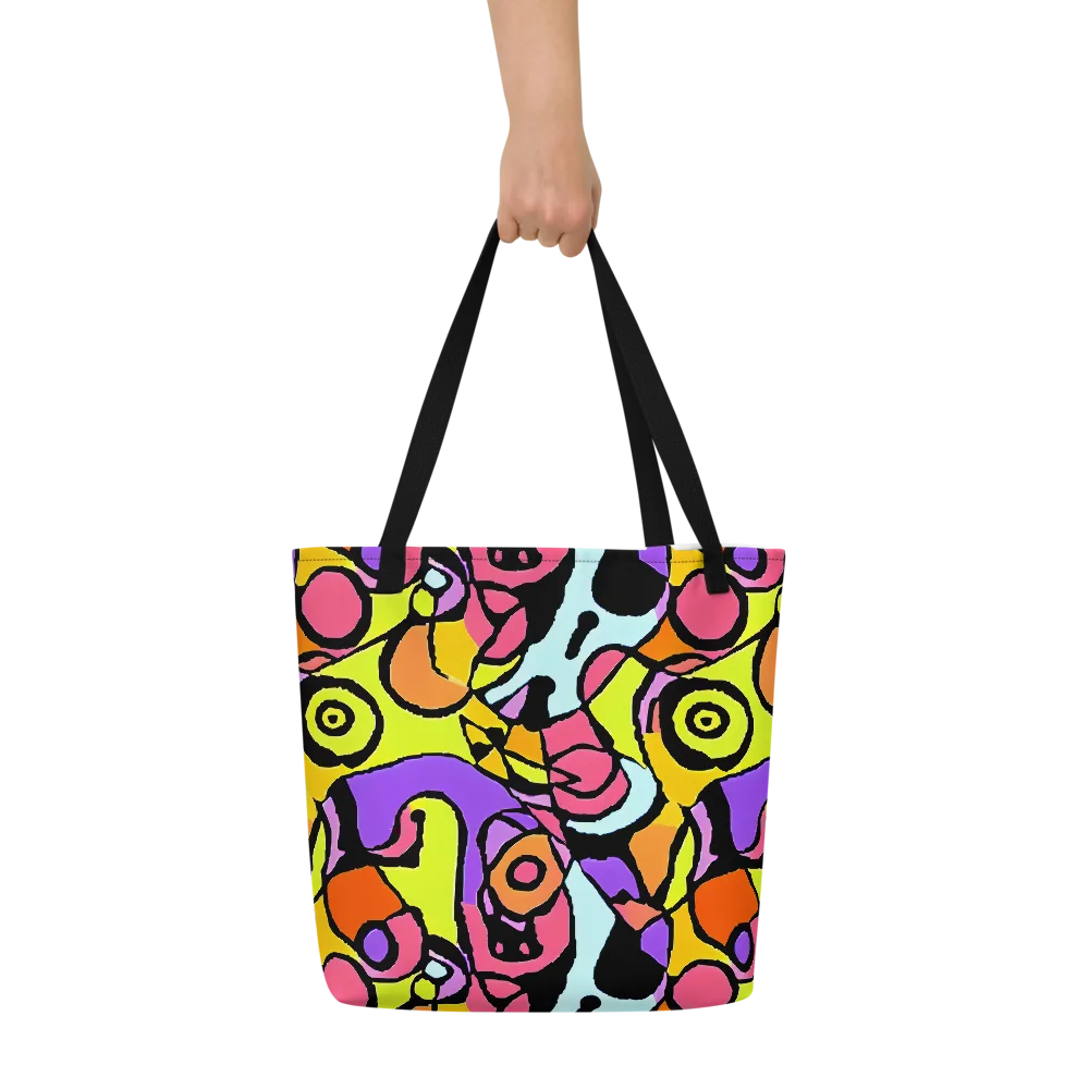 Spirals of Joy on Large Tote Bag W/ Pocket — Front
