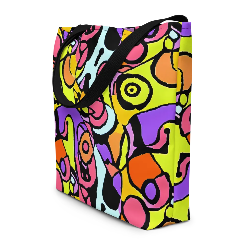Spirals of Joy on Large Tote Bag W/ Pocket — Front