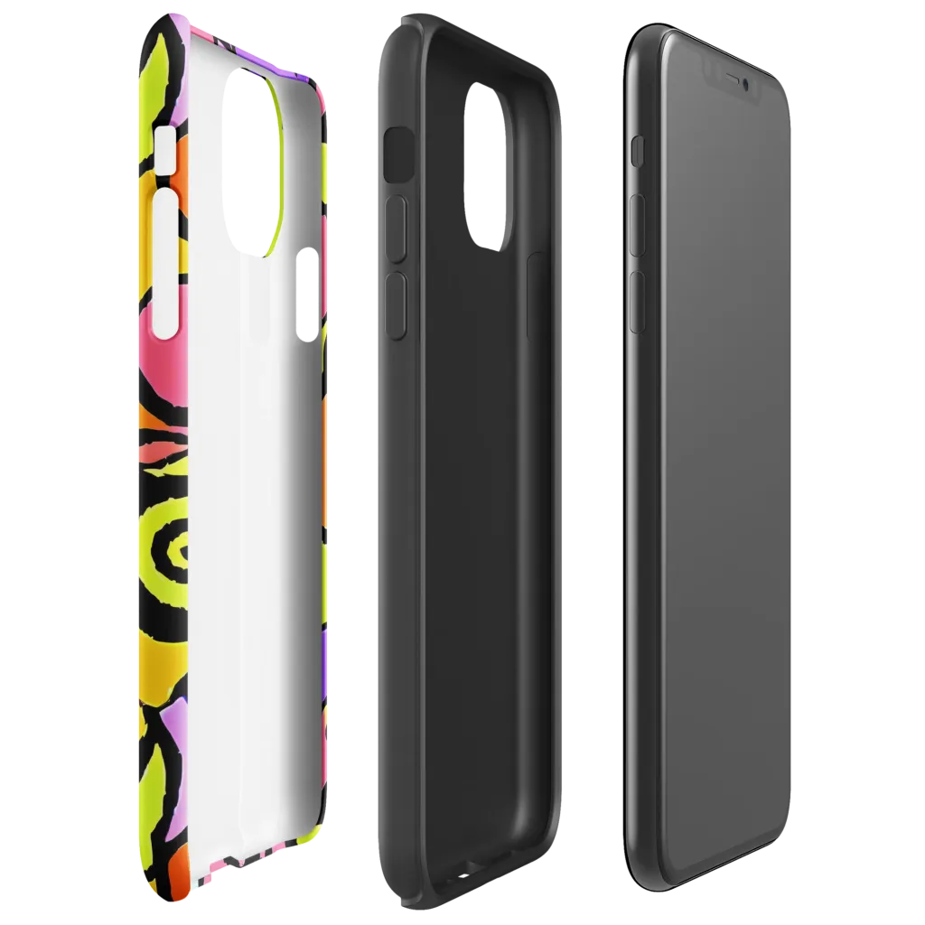 Spirals of Joy on Tough Case for iPhone® — Right
