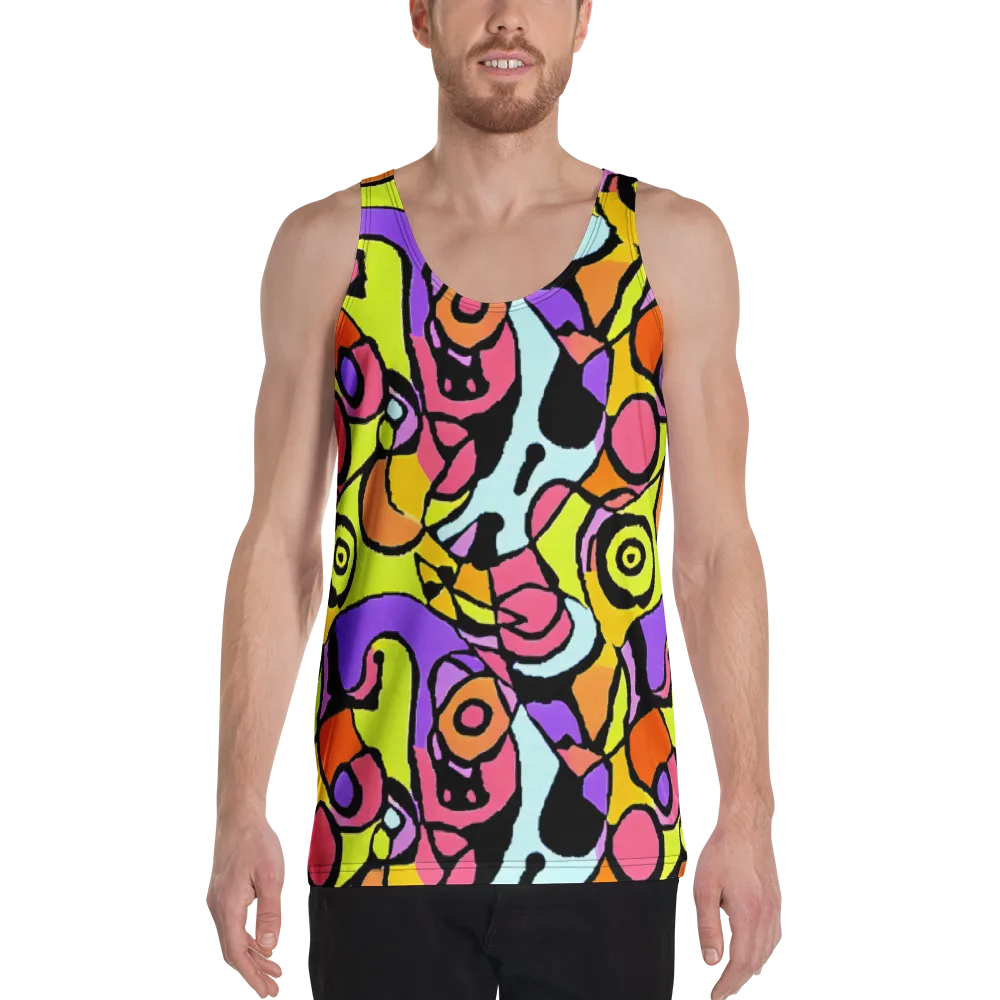 Spirals of Joy on Men's Tank Top — Front