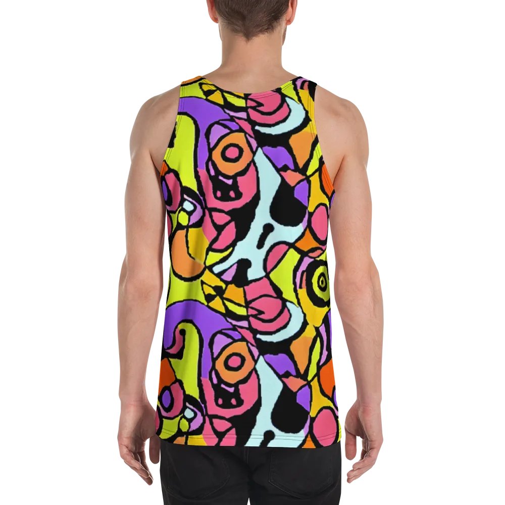 Spirals of Joy on Men's Tank Top — Back