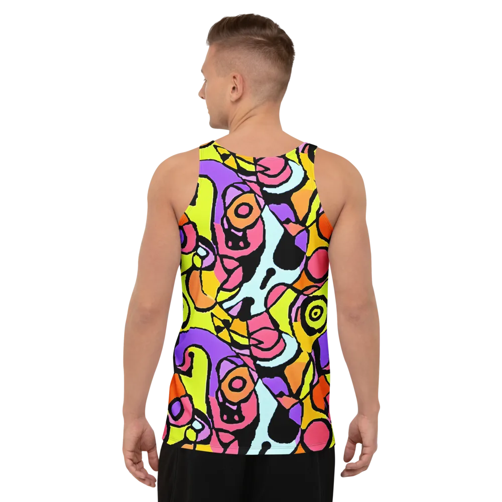 Spirals of Joy on Men's Tank Top — Back
