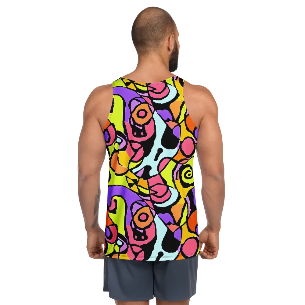 Spirals of Joy on Men's Tank Top — Back