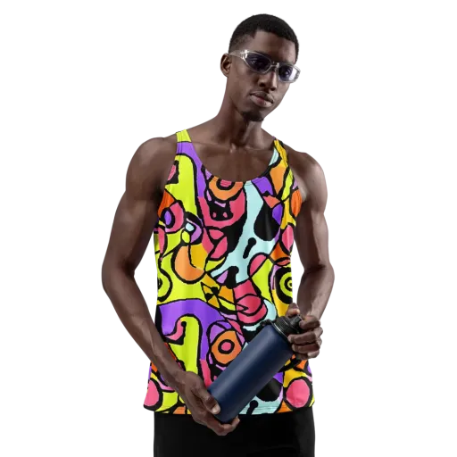 Spirals of Joy on a Men's Tank Top