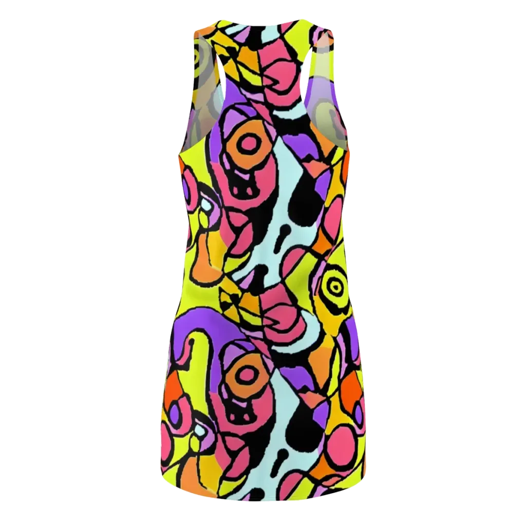 Spirals of Joy on Racerback Dress — Back