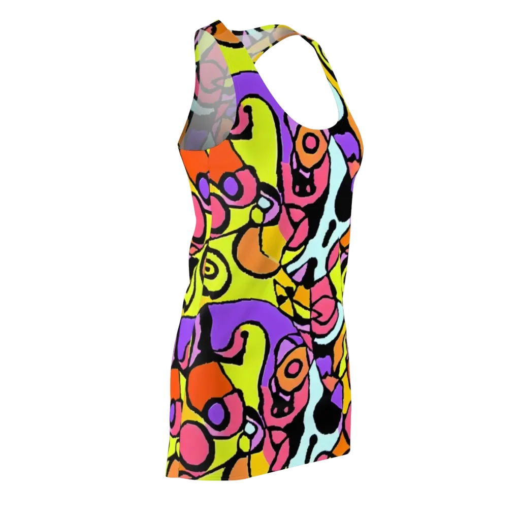 Spirals of Joy on Racerback Dress — Front Side