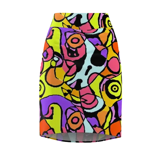 Spirals of Joy on a Pencil Skirt