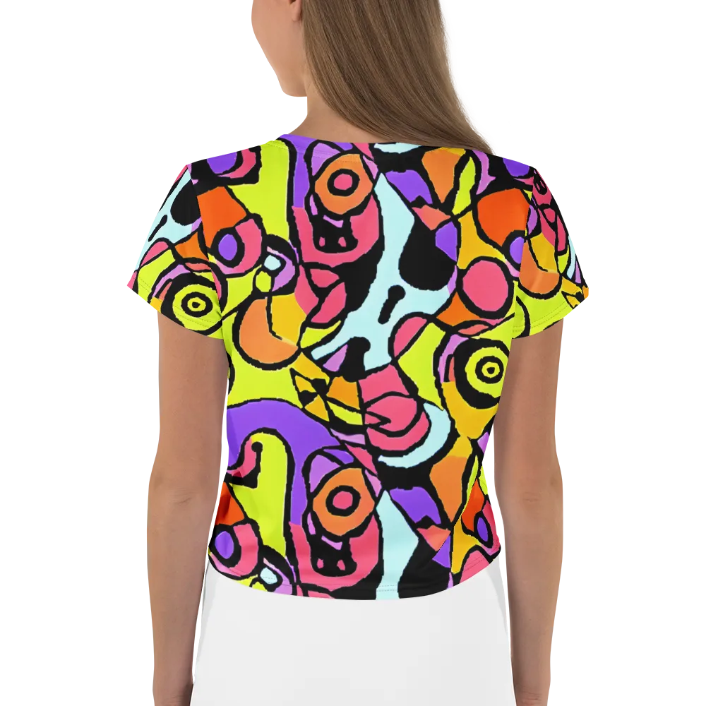 Spirals of Joy on Crop Tee — Back