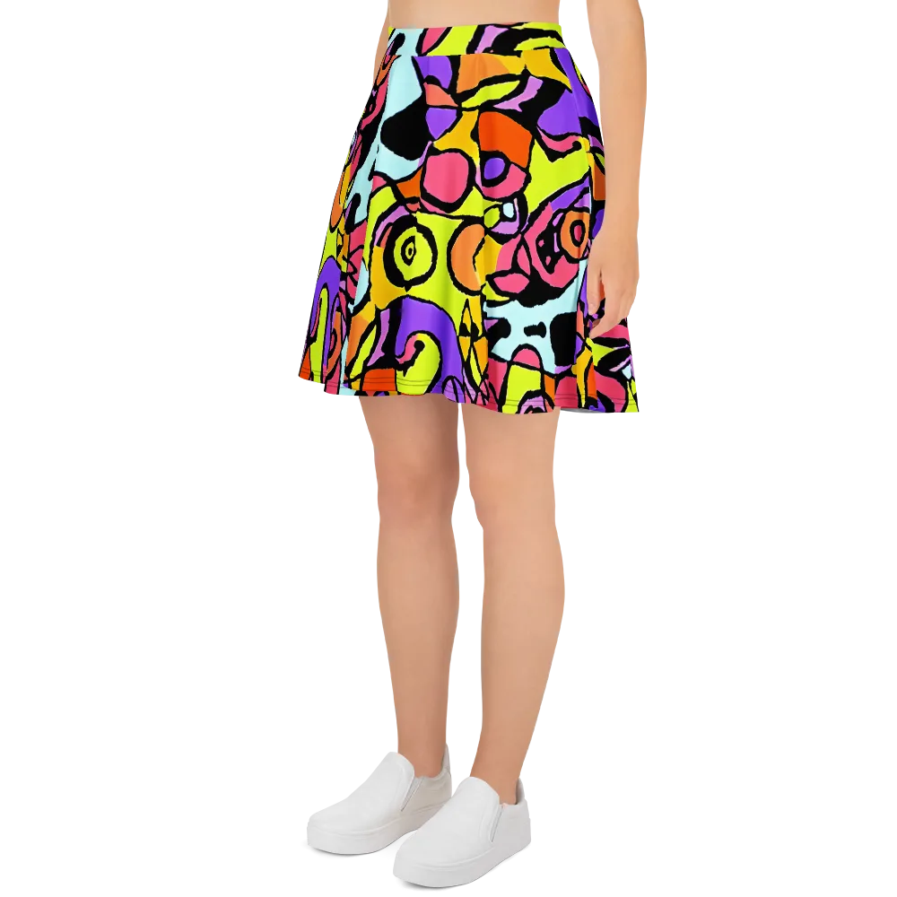 Spirals of Joy on Skater Skirt — Left