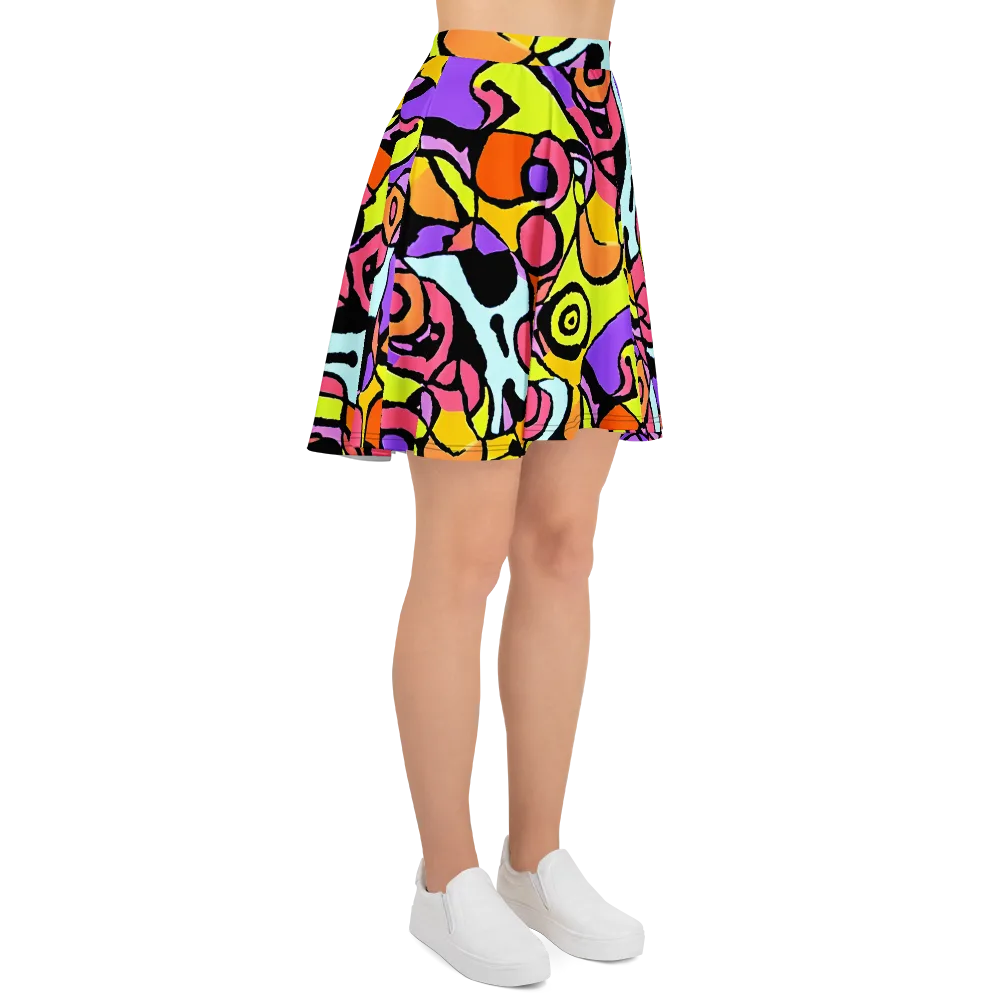 Spirals of Joy on Skater Skirt — Right