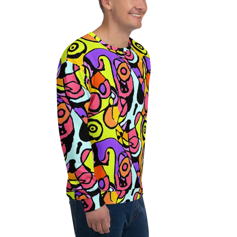 Spirals of Joy on Sweatshirt — Right Front