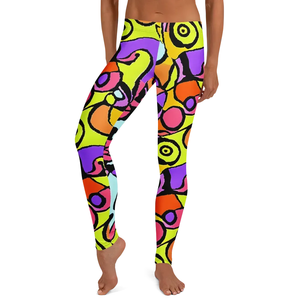 Spirals of Joy on Leggings — Front