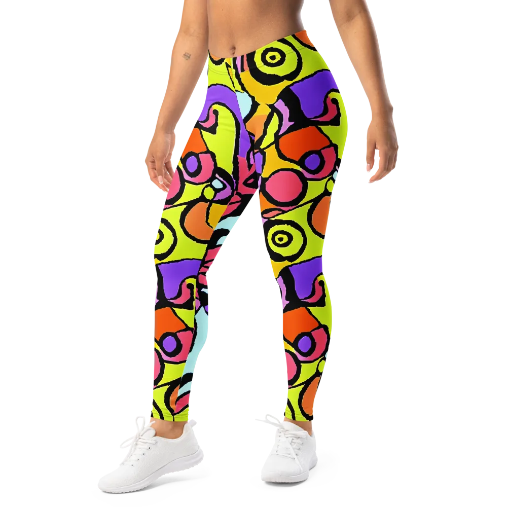 Spirals of Joy on Leggings — Left Front