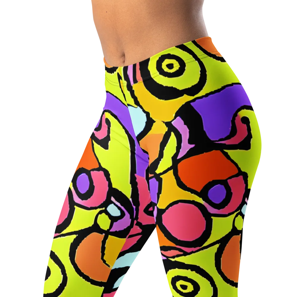Spirals of Joy on Leggings — Left Front