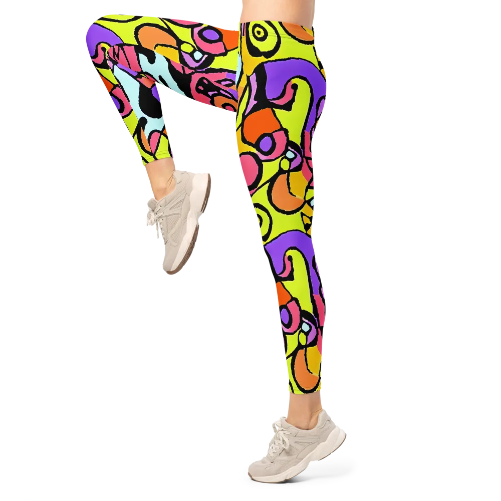 Spirals of Joy on Leggings — Left