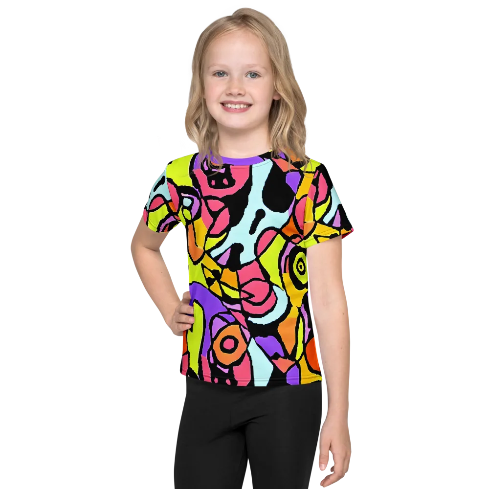 Spirals of Joy on Kids Crew Neck T-Shirt — Front