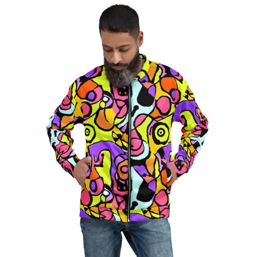 Spirals of Joy on a Bomber Jacket