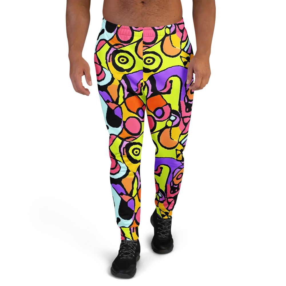 Spirals of Joy on Men's Joggers — Front