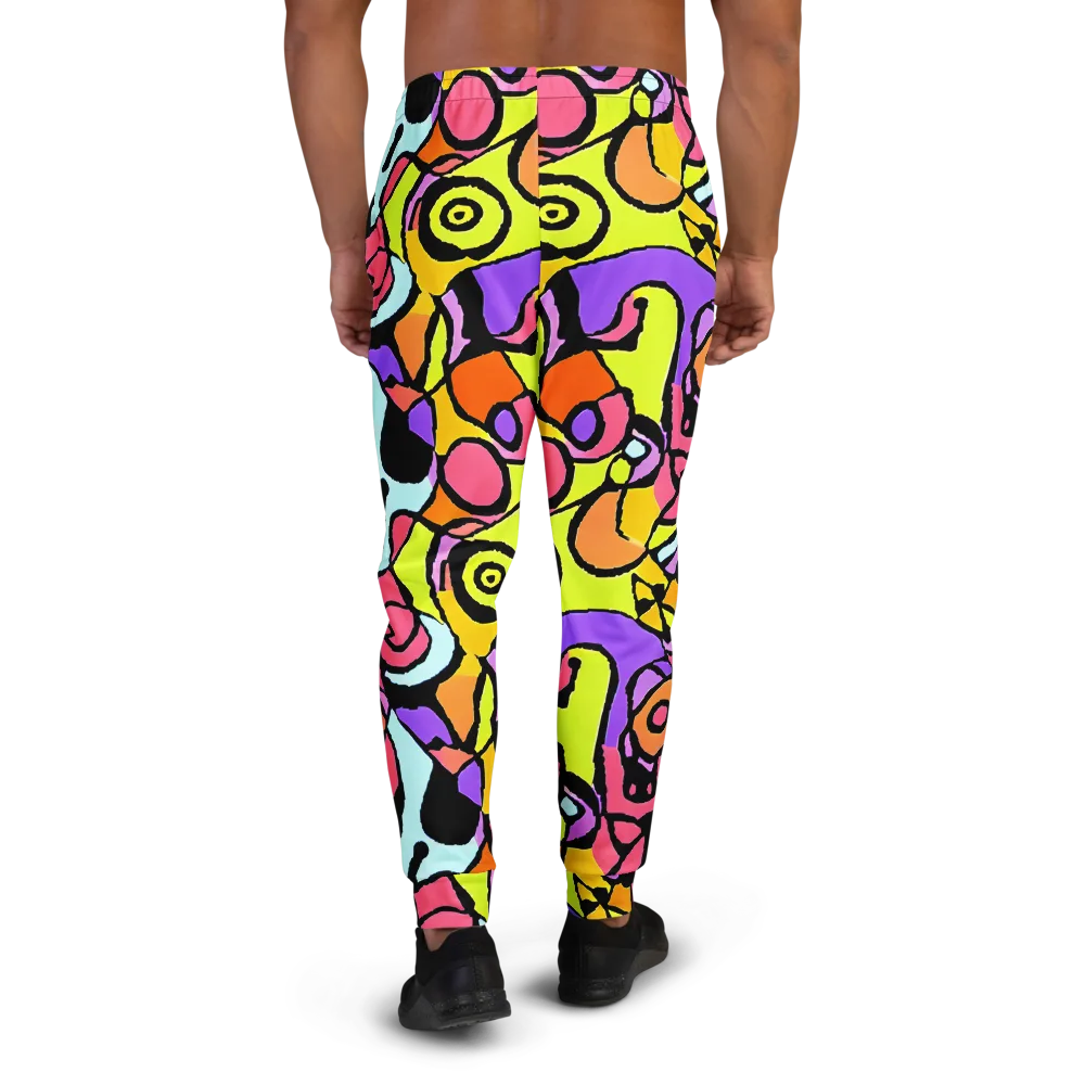 Spirals of Joy on Men's Joggers — Back