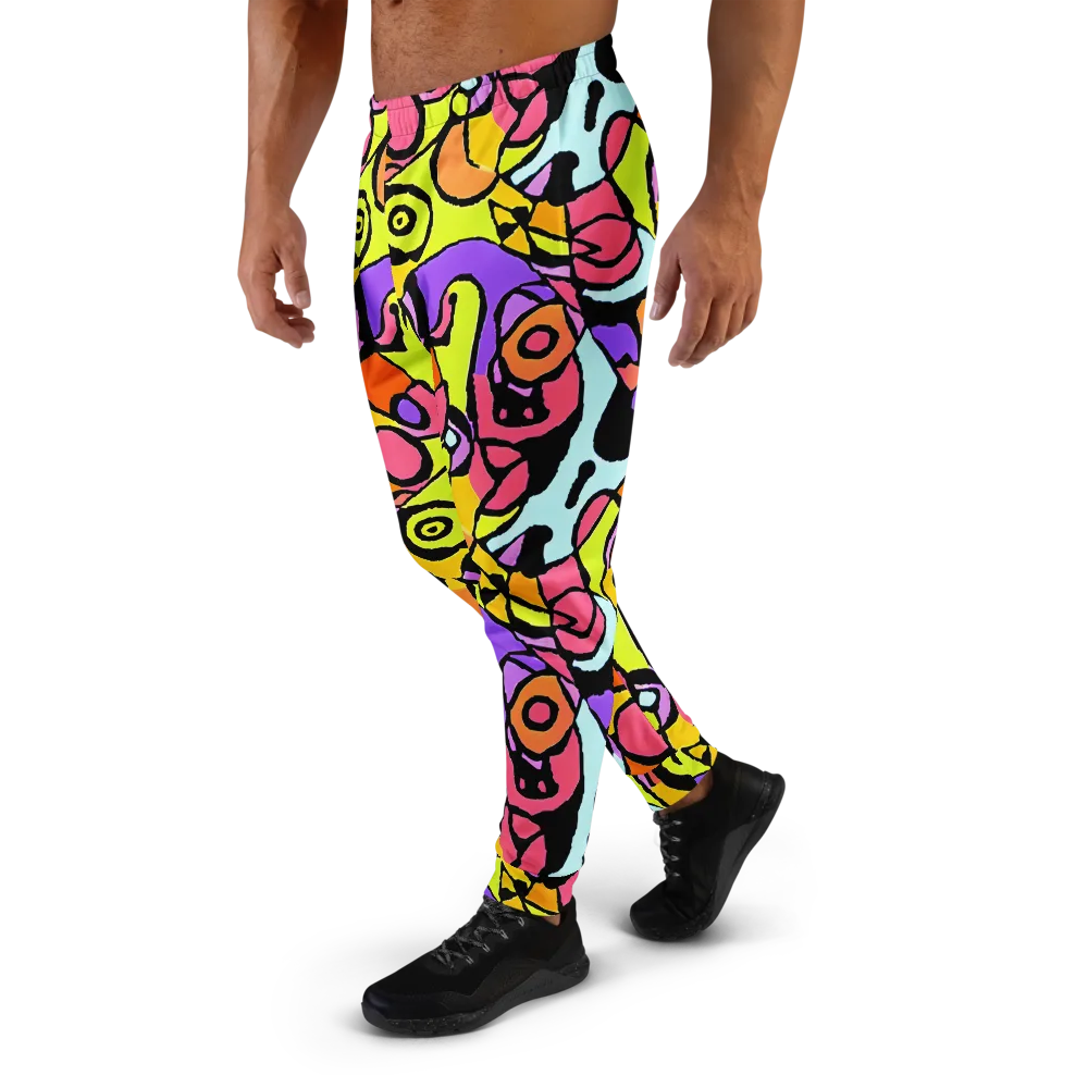 Spirals of Joy on Men's Joggers — Left
