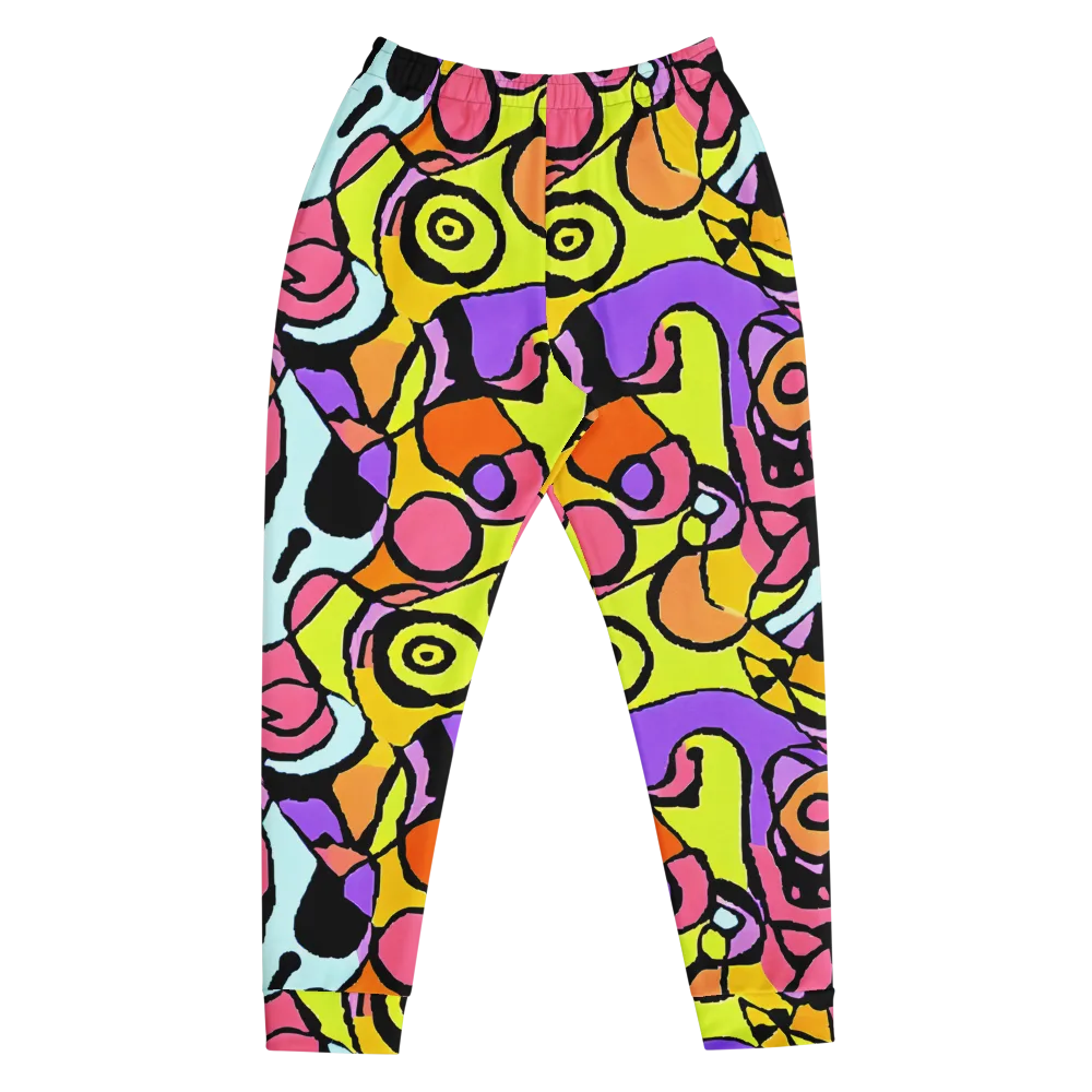Spirals of Joy on Men's Joggers — Front