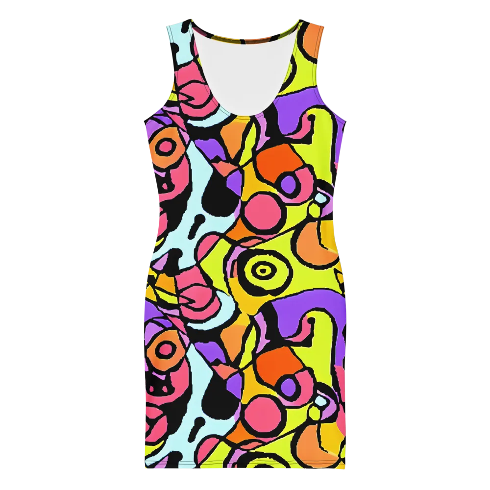 Spirals of Joy on Bodycon Dress — Front